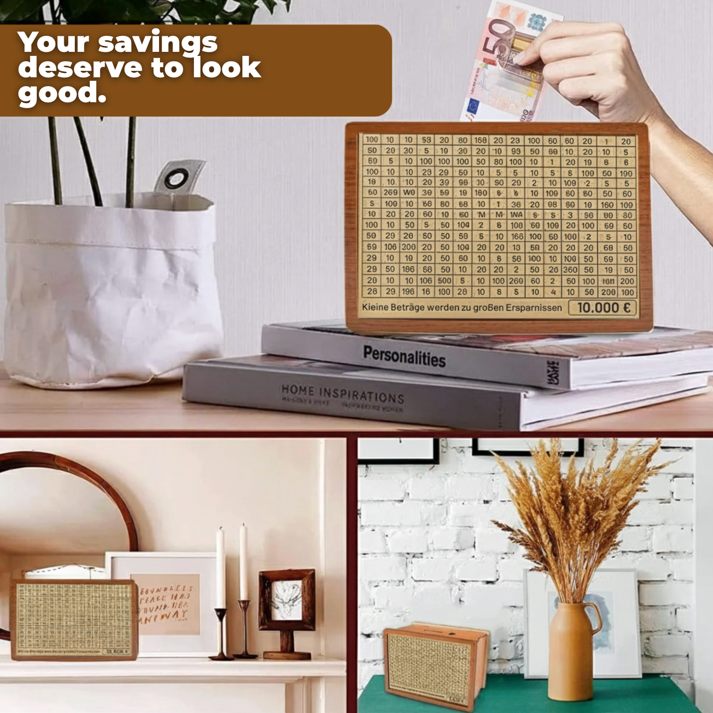 Save10k | Money box to save $10,000