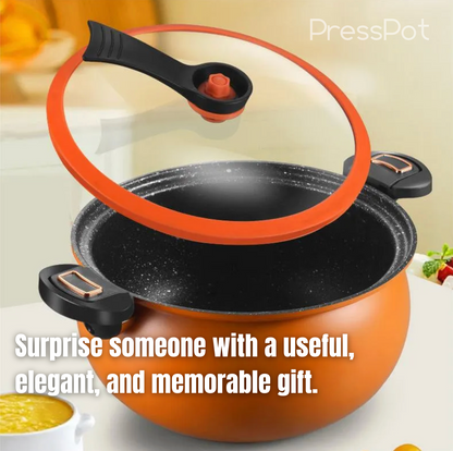 PressPot: Multifunctional nonstick micropressure cooker